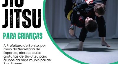 Prefeitura de Bonito Abre Inscrições para Aulas de Jiu-Jitsu Gratuitas para Crianças