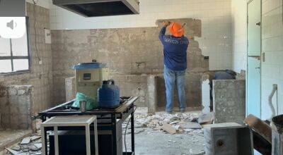 Prefeitura inicia reforma da cozinha do hospital com recursos próprios