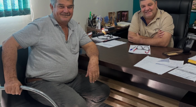 Prefeito Josmail recebe visita de Jango Busanello e destaca parceria e amizade