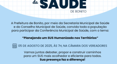 Bonito se prepara para a 9ª Conferência Municipal de Saúde