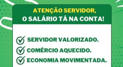 Prefeitura de Bonito realiza pagamento dos servidores municipais nesta quarta-feira