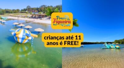 Atração Renovada: Praia da Figueira Reabre com Novo Brinquedo e Entrada Grátis para Crianças