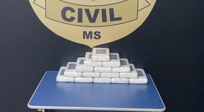 Polícia Civil apreende 16kg de cocaína e prende homem em flagrante
