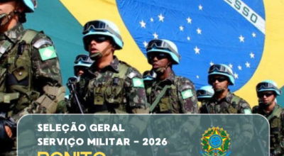 Bonito recebe seleção para serviço militar obrigatório