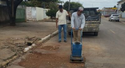 Prefeitura inicia operação tapa-buracos em Bodoquena