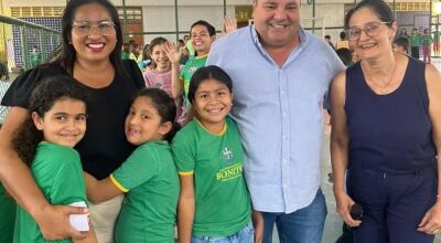 Prefeito Josmail Rodrigues acompanha implanta&ccedil;&atilde;o de horta na Escola Jo&atilde;o Alves de Arruda