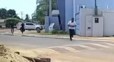 Suspeito de atacar adolescente com fac&atilde;o tenta fugir algemado em MS