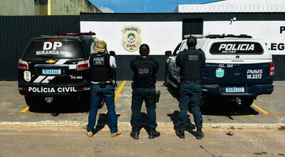 A&ccedil;&atilde;o conjunta das Pol&iacute;cias Civil e Militar resulta na pris&atilde;o de autor de estupro em Miranda