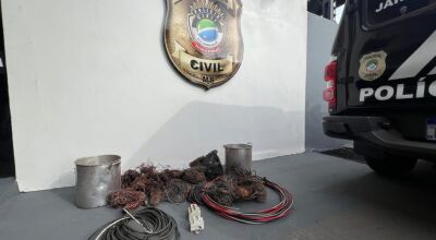 Pol&iacute;cia Civil realiza opera&ccedil;&atilde;o contra furtos e recepta&ccedil;&atilde;o de fios de cobre em MS