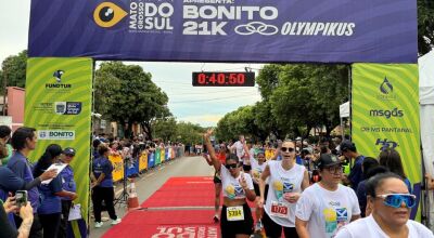 Bonito 21K re&uacute;ne atletas e celebra supera&ccedil;&atilde;o no esporte