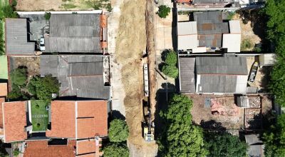 Bonito realiza reconstru&ccedil;&atilde;o de sarjetas e bocas de lobo da Rua P&eacute;rsio Schamann