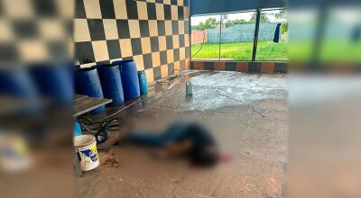 Trabalhador &eacute; morto a tiros em lava-jato de MS