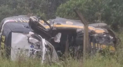 Agente morre ap&oacute;s viatura da PRF sair da pista durante persegui&ccedil;&atilde;o