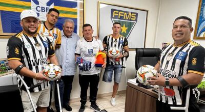 FFMS firma parceria com clube de futebol para amputados