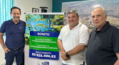 Bonito recebe investimento estadual para moderniza&ccedil;&atilde;o da sinaliza&ccedil;&atilde;o vi&aacute;ria