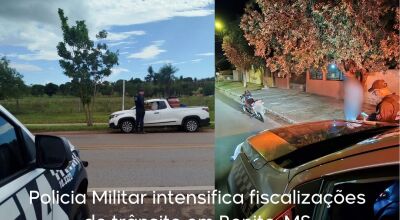 Pol&iacute;cia Militar intensifica fiscaliza&ccedil;&otilde;es de tr&acirc;nsito em Bonito