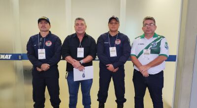 Guardas Municipais participam de F&oacute;rum Estadual de Mobilidade e Seguran&ccedil;a Vi&aacute;ria em Campo Grande.