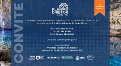  8&ordf; audi&ecirc;ncia p&uacute;blica para discuss&atilde;o do Plano Diretor do munic&iacute;pio acontece hoje