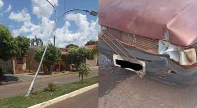 Motorista 'todo errado' acertou poste e deixou crian&ccedil;a com cabe&ccedil;a machucada ap&oacute;s acidente