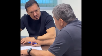 Josmail Rodrigues recebe deputado estadual Lucas de Lima