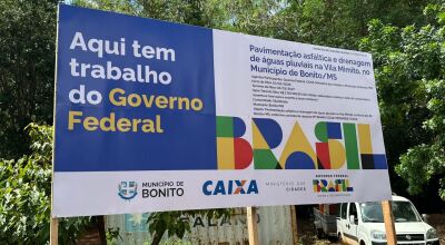 Prefeitura de Bonito lan&ccedil;a obra de pavimenta&ccedil;&atilde;o e drenagem na Vila Mimito