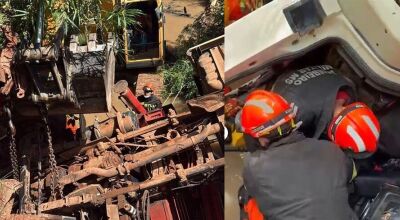V&iacute;tima de acidente na zona rural de MS ficou seis horas presa &agrave;s ferragens
