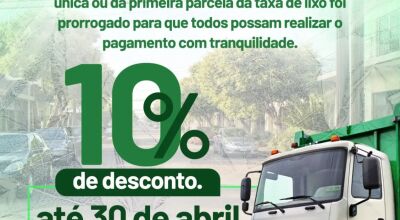 Prefeitura de Bonito amplia vencimento da taxa de lixo ap&oacute;s instabilidade no sistema