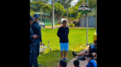 Projeto Social "Futebol com Prop&oacute;sito" fortalece la&ccedil;os entre Pol&iacute;cia Militar e comunidade