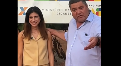 Camila Jara visita Bonito e acompanha obras de quase R$ 1,8 milh&atilde;o ao lado de prefeito