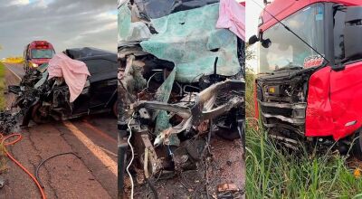 Jovem morre em grave acidente entre carro e caminh&atilde;o-tanque 