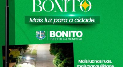 Bonito avan&ccedil;a na ilumina&ccedil;&atilde;o p&uacute;blica com instala&ccedil;&atilde;o de LED e refor&ccedil;o na seguran&ccedil;a nas ruas