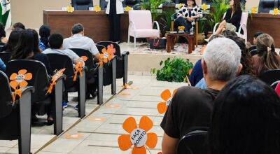 Guarda Municipal participa de evento em apoio &agrave; campanha Maio Laranja