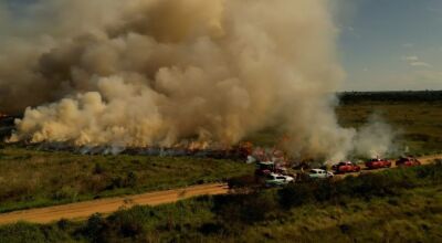 Com atua&ccedil;&atilde;o preventiva aos grandes inc&ecirc;ndios florestais em Mato Grosso do Sul, o Corpo de Bombeiros 