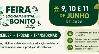 Feira Socioambiental de Bonito abre inscrições para capacitações gratuitas