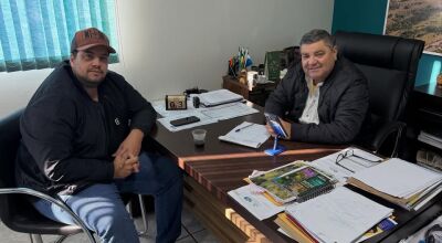 Prefeito recebe visita do vereador Jhonatan Marques 