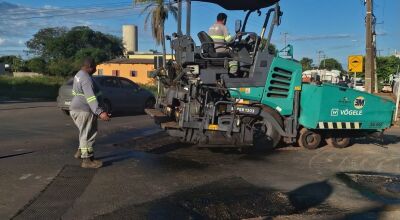 Obras de manuten&ccedil;&atilde;o melhoram tr&aacute;fego em cruzamento movimentado de Bonito