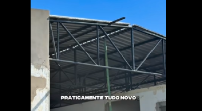 Reforma da Escola Municipal Oz&oacute;rio Jacques avan&ccedil;a no Assentamento Guaicurus, em Bonito