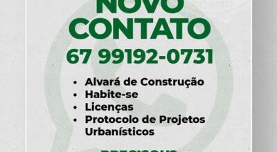 Prefeitura divulga novo contato do Departamento de Engenharia
