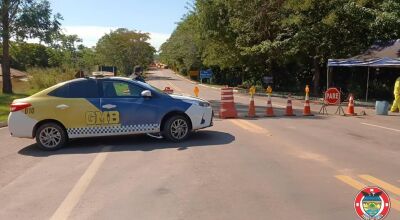 Guarda Municipal atua na interdi&ccedil;&atilde;o da MS-345 e garante apoio durante obras  