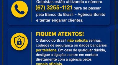 Prefeito de Bonito alerta popula&ccedil;&atilde;o ap&oacute;s tentativa de golpe por telefone