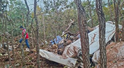 Avi&atilde;o que caiu em Campo Grande &eacute; encontrado pelos bombeiros 