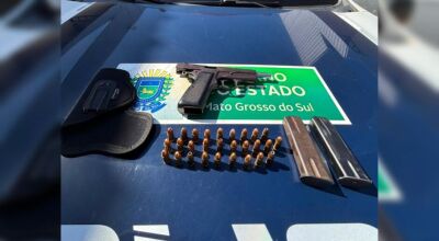 Patr&atilde;o &eacute; preso por intimidar equipe com arma em MS