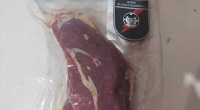 ROMU age r&aacute;pido e prende suspeito de furtar carnes em supermercado de Bonito