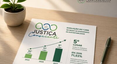 TJMS alcan&ccedil;a 5&ordm; lugar no &Iacute;ndice de Desempenho da Sustentabilidade do CNJ