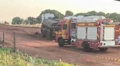 Trabalhador cai dentro de caminh&atilde;o com emuls&atilde;o asf&aacute;ltica e morre 