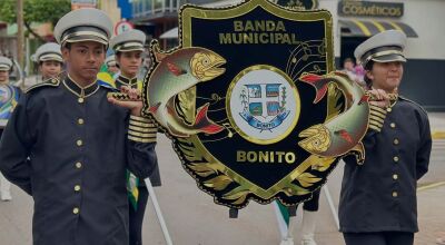 Bonito celebra Independ&ecirc;ncia do Brasil com Cortejo C&iacute;vico e homenagem &agrave; Banda Municipal