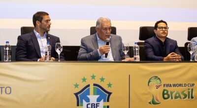 Presidente da CBF, Samir Xaud &eacute; homenageado durante agenda institucional em Campo Grande