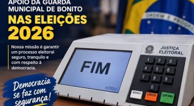 Guarda Municipal de Bonito refor&ccedil;a seguran&ccedil;a durante as elei&ccedil;&otilde;es 2026