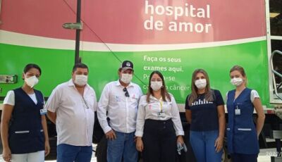 Unidade móvel do Hospital do Amor já realizou mais de 240 atendimentos em Bonito