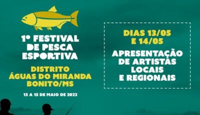 Abertas as inscrições para o 1&ordm; Festival de Pesca do distrito Águas do Miranda, VEJA PROGRAMAÇÃ